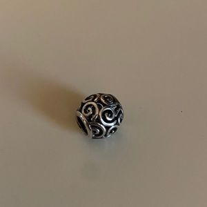 Pandora - Silver Openwork Swirl Charm